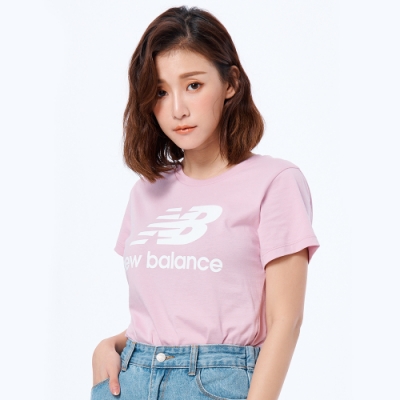 New Balance LOGO短袖上衣 AWT91546OXP 女性 粉紅