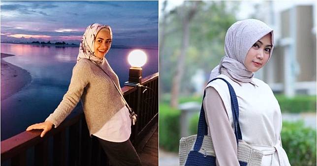 8 Pedangdut ini mantap berhijab, penampilannya makin sejuk dipandang