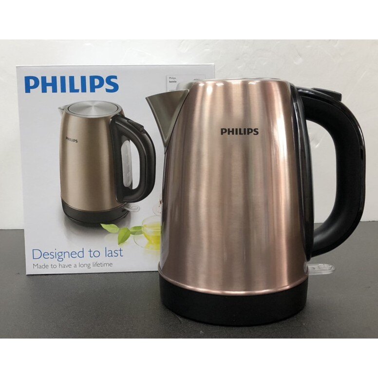 PHILIPS 飛利浦 HD9322 1.7L 不鏽鋼煮水壺-古銅金