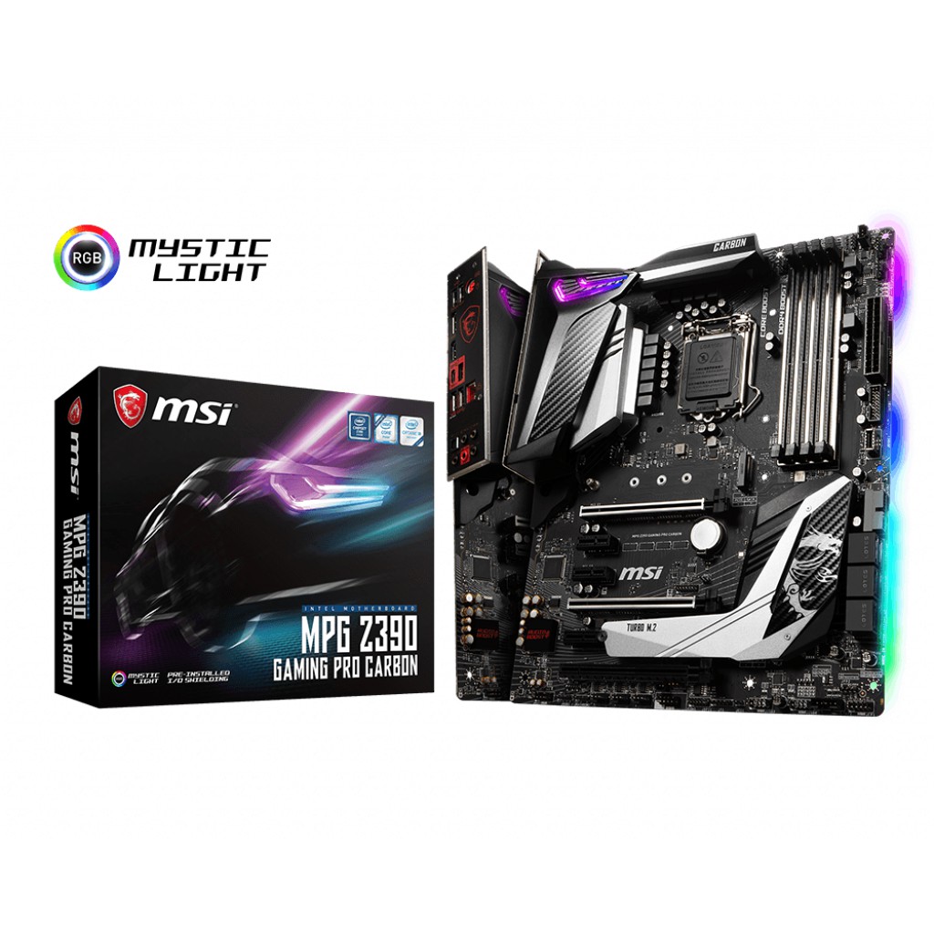 支援 LGA1151 腳位的第 9 代 Intel® Core™, 及 Intel® Pentium® 和 Celeron® 處理器支援 DDR4 記憶體, 可高達4400(OC)MHz炫彩燈光系統: