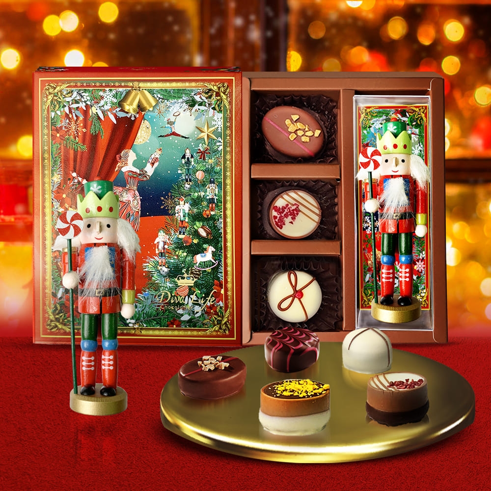 【Diva Life】聖誕限定ˍ胡桃鉗夾心巧克力禮盒