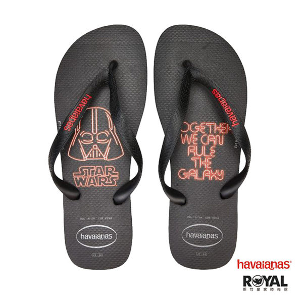 Havaianas Star Wars 哈瓦仕 黑色 星際大戰 拖鞋 男款 NO.H2510【新竹皇家 HF9N5185BR】