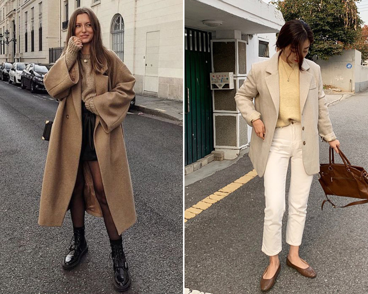 深色鞋 黑色鞋 奶茶色 奶茶色穿搭 秋冬穿搭 部落客穿搭