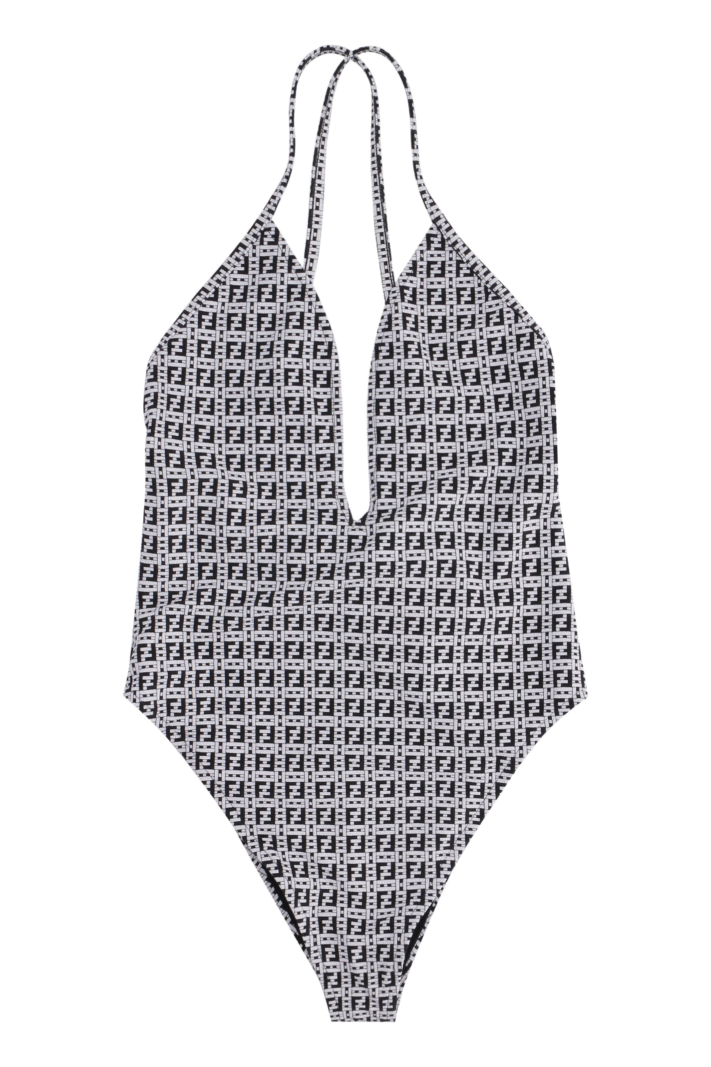 Fendi One-piece Swimsuit With Logo