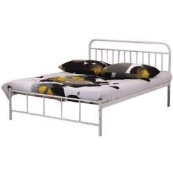 ◎圓形鐵管床架設計。|◎|◎品牌:H&D規格:雙人5尺類型:床架尺寸(公分):外寬150x長200x高100公分內寬150x長188公分床板:鐵管條間距6公分主材質:金屬材質說明:材質:圓形鐵管床架防