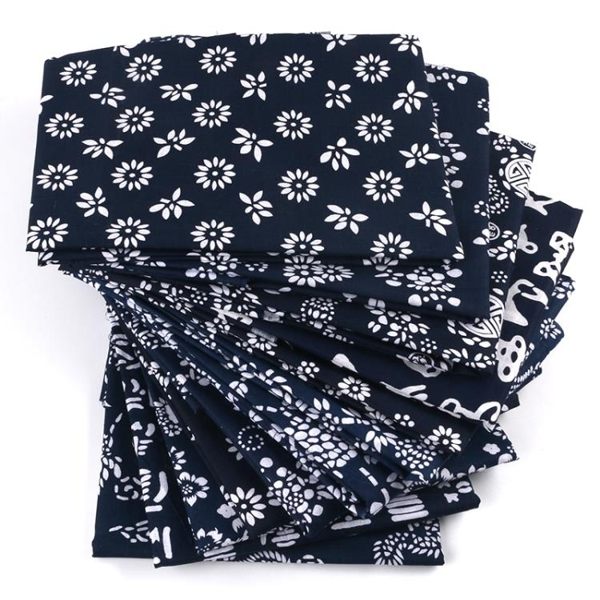 布料棉布藍印花布料面料手工桌布窗簾旗袍唐裝衣服diy布頭面料翠花布