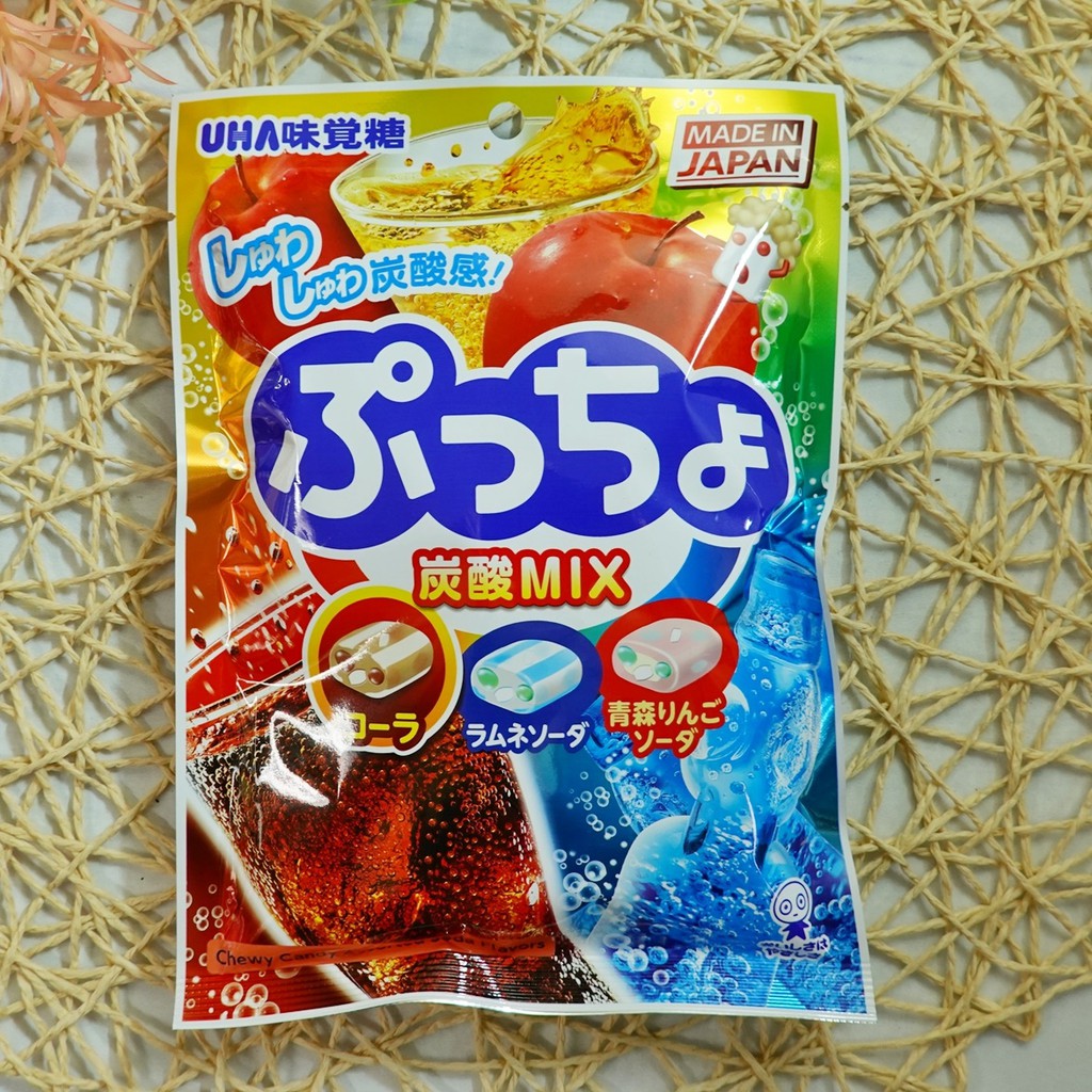 味覺噗啾綜合汽水軟糖 90g【4902750397989】(日本糖果)