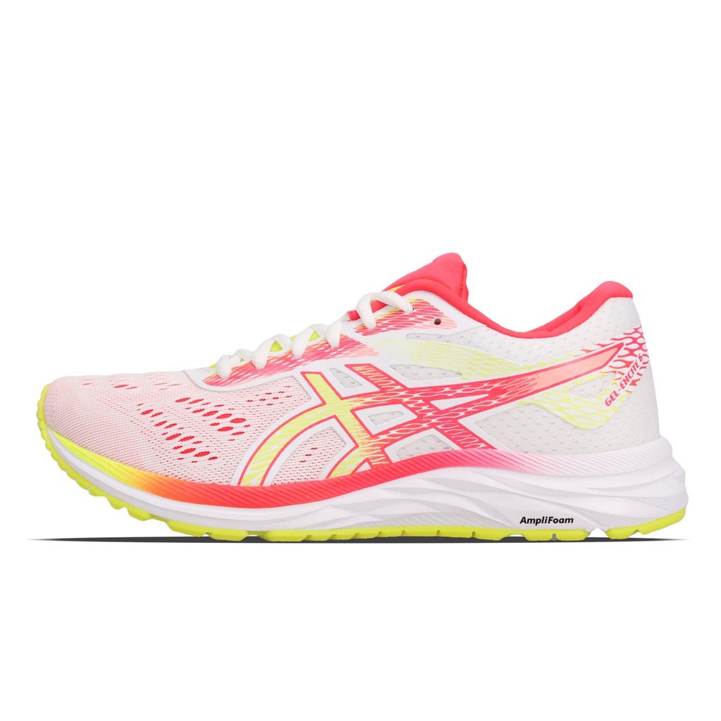 Asics 慢跑鞋 Gel-Excite 6 白 粉紅 黃 女鞋 1012A150-100 亞瑟士 【ACS】