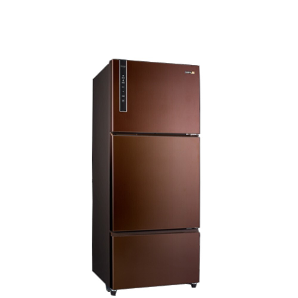 聲寶【SR-B58DV(R9)】580公升三門變頻冰箱琥珀棕