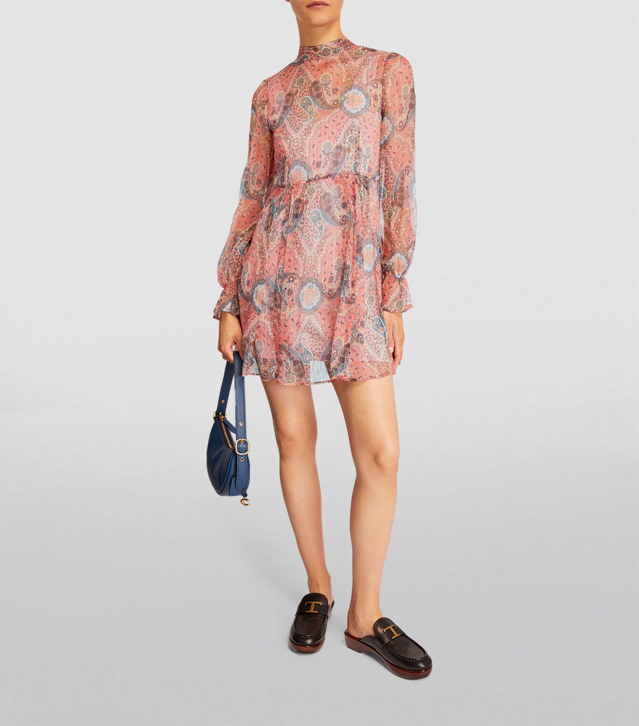 MAX&CO. Silk Printed Mini Dress