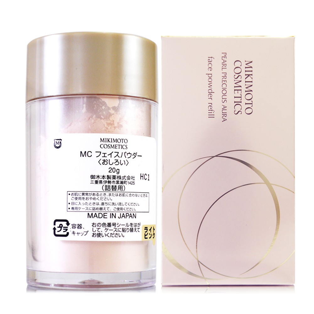 ◆商品規格：MIKIMOTO御木本 珍珠光蜜粉20g - 兩色(米色或粉色)任選 (不含粉盒) ◆商品來源：公司貨◆商品產地：日本(每批號可能產地略有不同, 以商品瓶身實際標示為準)◆有效/製造期限：