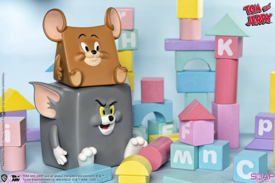 ▲2020.11月預購商品▲華納兄弟（warner bros.）正版授權▲香港soap studio公司出品▲一組包含方塊湯姆貓與三角傑利鼠