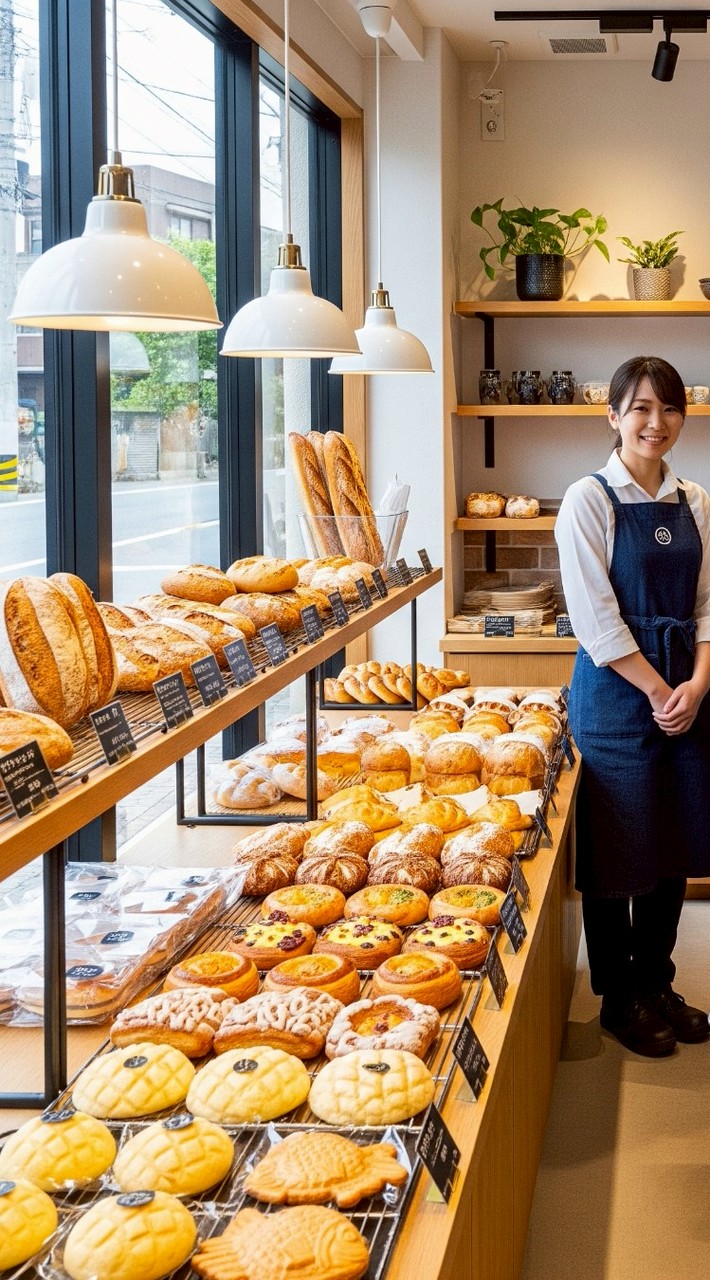 パン屋さんで仕事してるみんな集まれんこん♡