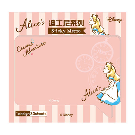 公主系列 愛麗絲 迪士尼便利貼 便條紙-大對話框 DPCI-914E 【金玉堂文具】