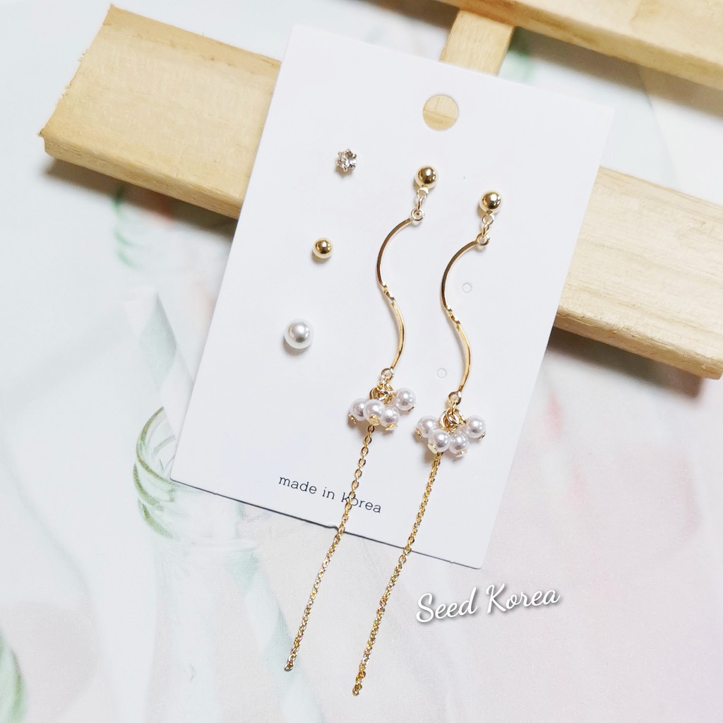 SEED KOREA韓漾雜貨 耳環 最美容顏 E108012301021