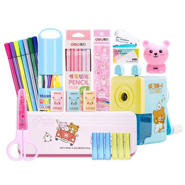 開學大禮包小學生兒童學習文具用品組合禮盒套裝學生入學文具禮品鉛筆 伊芙莎