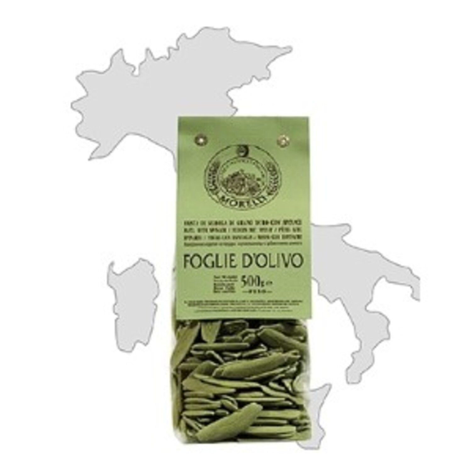 義大利杜蘭小麥橄欖葉造型麵-菠菜風味