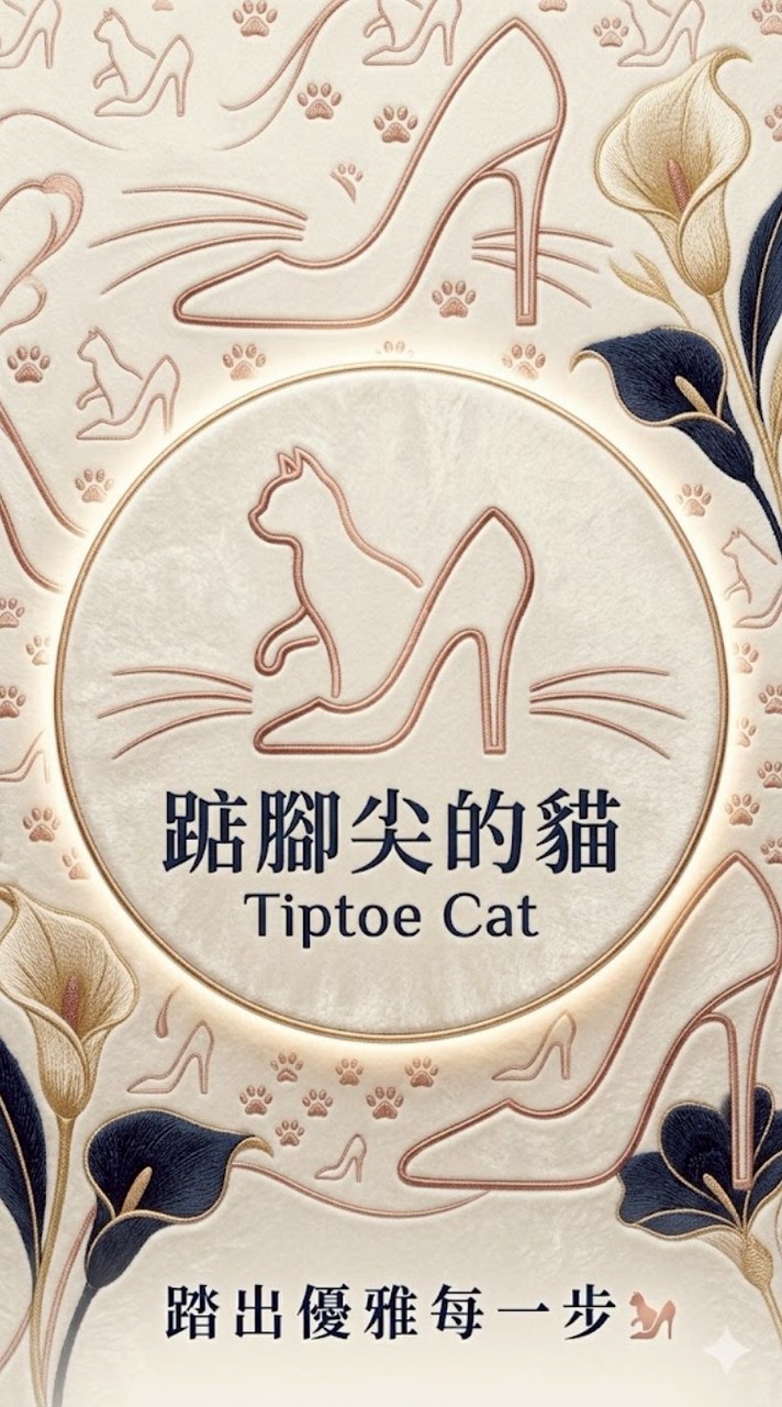 踮腳尖的貓