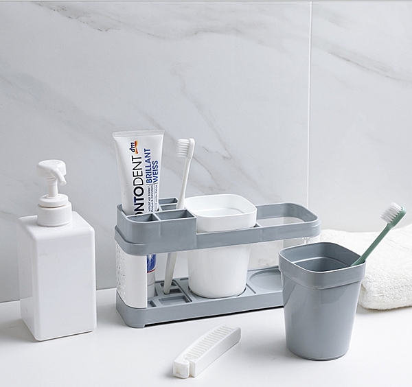 刷牙杯套裝浴室牙刷置物架簡約衛生間洗漱收納架牙刷架