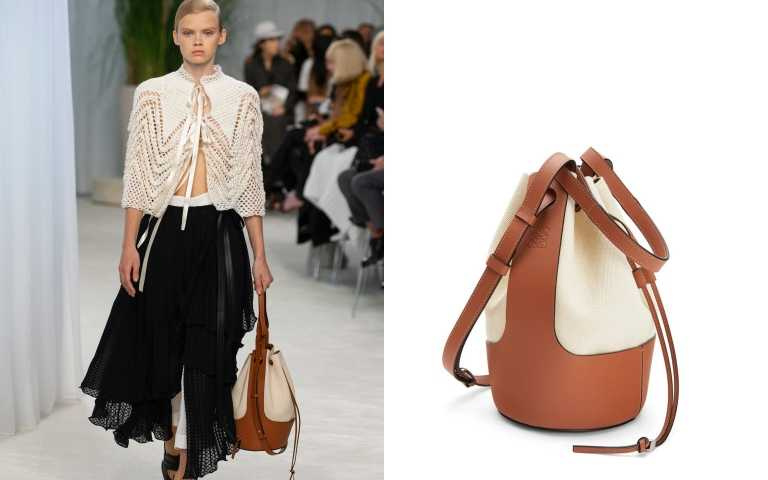擁有三種不同尺寸，符合不同收納需求。LOEWE Balloon Bag／88,000元（圖／品牌提供）