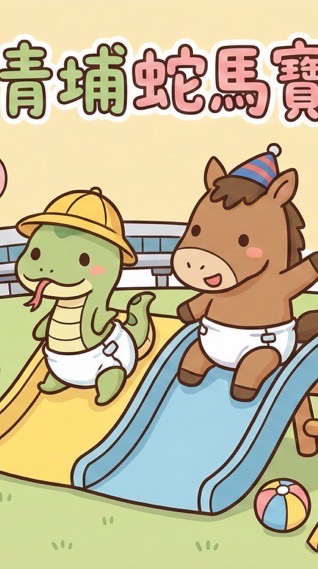 桃園中壢青埔蛇馬寶寶集合🐍🐎