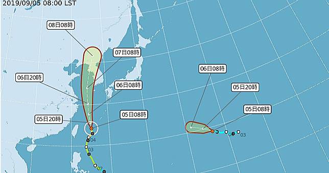 颱風「法西」生成　玲玲外環氣流影響周末