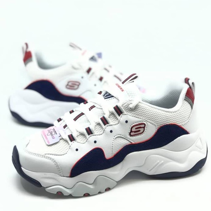 Skechers D’lites 3.0 韓版 女款 白藍紅 老爹鞋 12955WNVR 剩24~24.5 [Q1現貨]