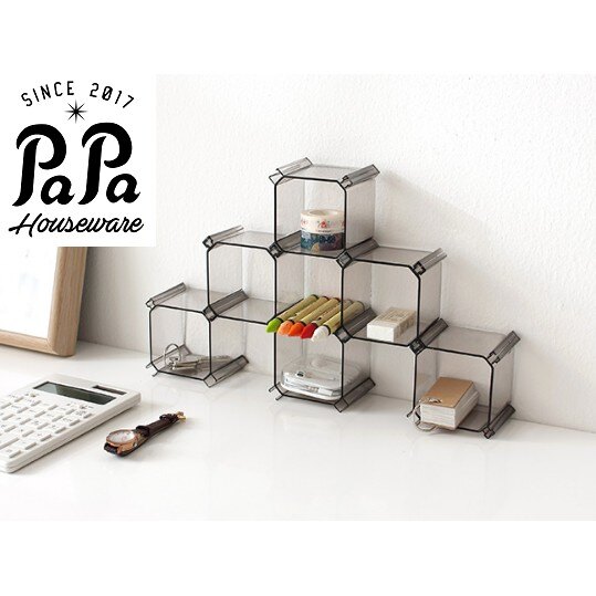 PaPa家居-愛家好收納 (台灣現貨) 蜂巢式抽屜整理隔板 內衣襪子塑料抽屜分格收納盒 (1組6個裝)
