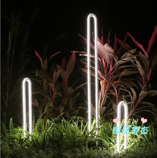 太陽能燈 戶外庭院燈防水現代簡約室外草坪燈景觀燈花園燈插地燈具T
