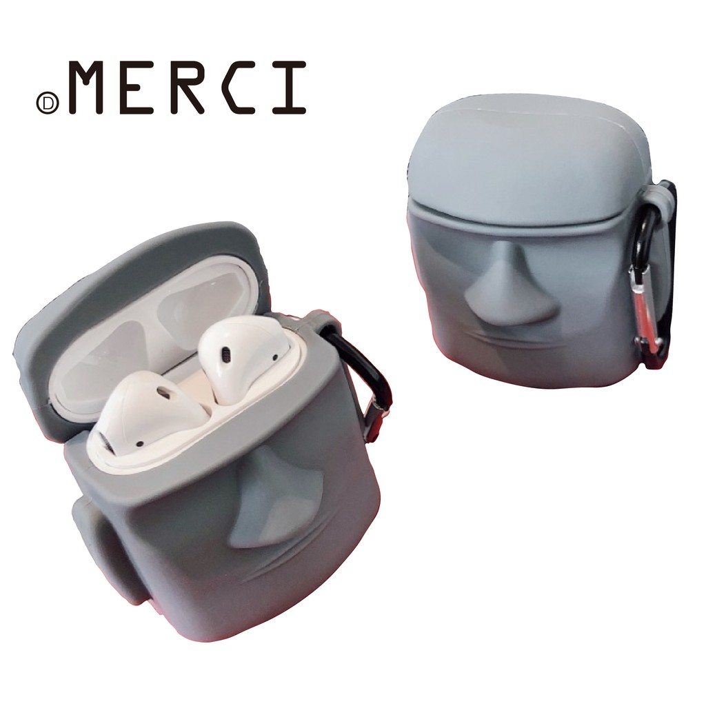 尺寸：約7x3x6cm重量：約100克材質：環保級矽膠配件：小掛鉤適用型號：Apple原廠 Airpods 和Airpods 2型號。p.s.本產品不包含耳機和耳機盒產地：中國貨源：平行輸入小編小叮嚀