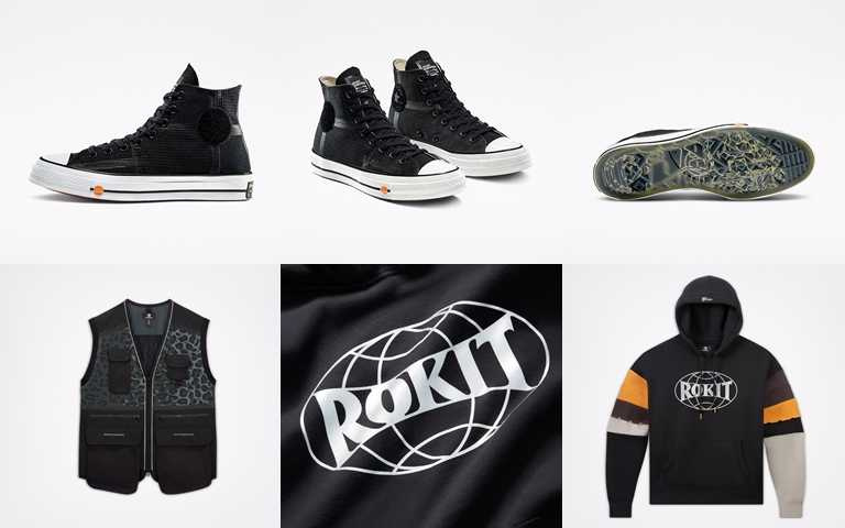 Converse x ROKIT Chuck 70聯名鞋款售價為NT3,580，聯名背心售價為NT3,880、帽T售價為NT2,880。（圖／Converse）