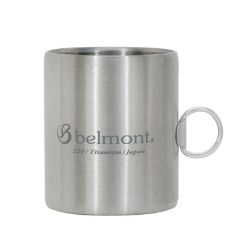超輕量登山露營雙層鈦製馬克杯220