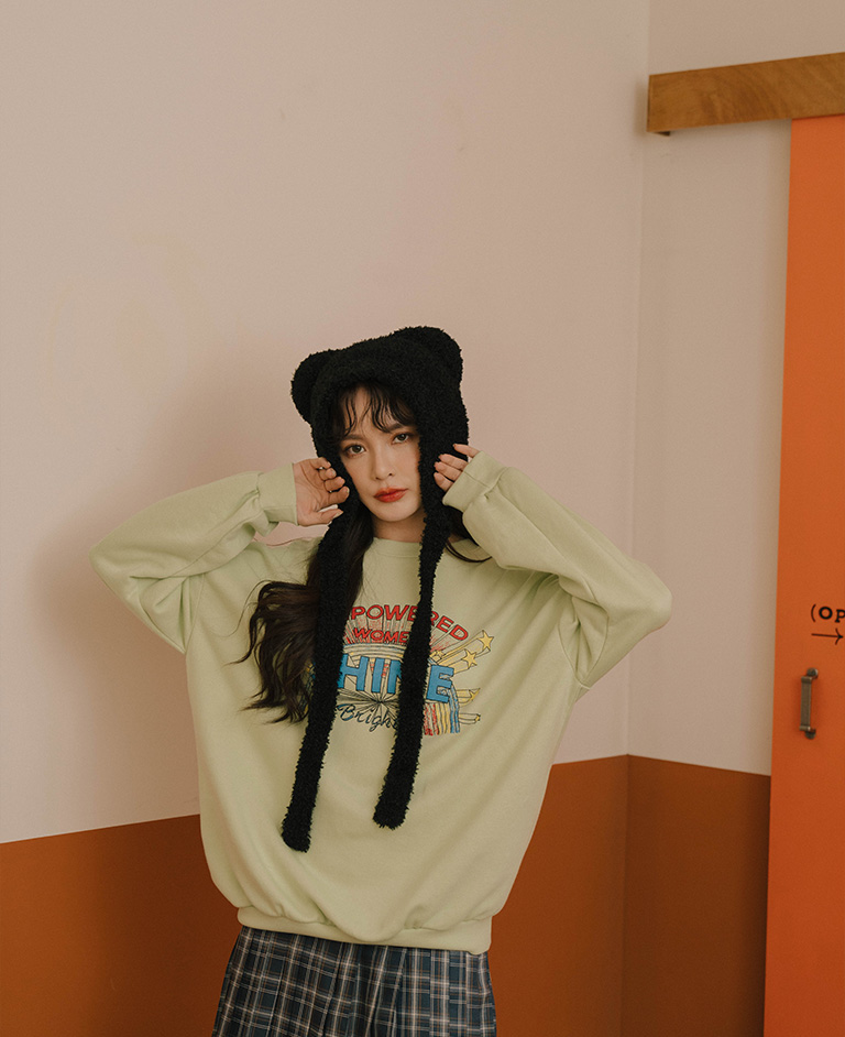 Queen Shop 熊耳造型設計護耳毛帽