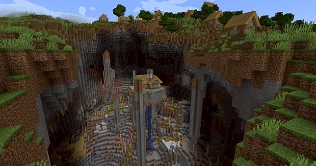 1 18 Minecraft 帶來地形巨變以及 與世隔絕 的村屋 4gamers Line Today