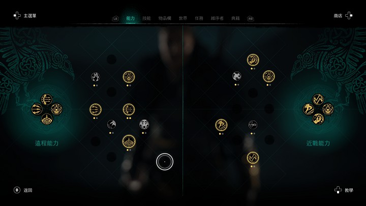 腎上腺素能力則需搜尋各地的知識之書才能習得，最多可以裝備 8 種能力，近戰、遠程各 4 種。