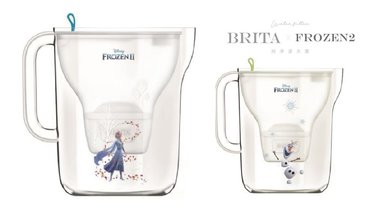 BRITA純淨濾水壺《冰雪奇緣2》限定款，讓艾莎和雪寶陪小朋友喝得健康又安心！
