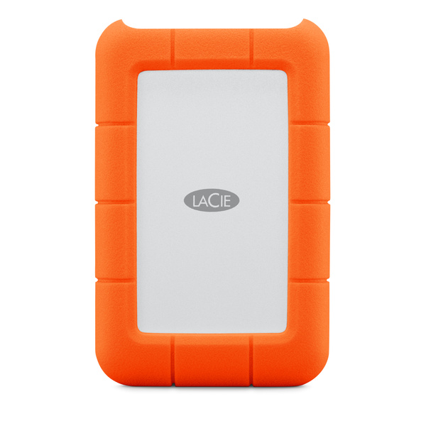 LaCie Rugged USB-C 可攜式硬碟結合了優異的耐用性以及頂尖的 USB-C 連接能力。它可與最新 MacBook Pro 機型及其他較舊機種相容，成為安全的資料存放庫。LaCie Rug