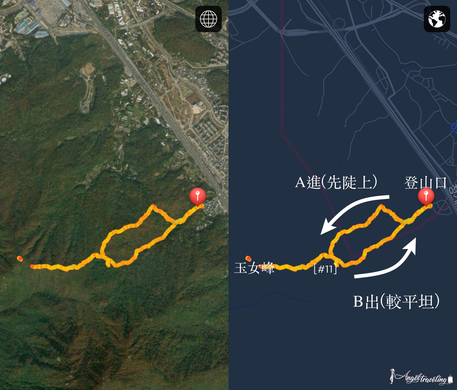 首爾隱藏景點清溪山＿路徑圖