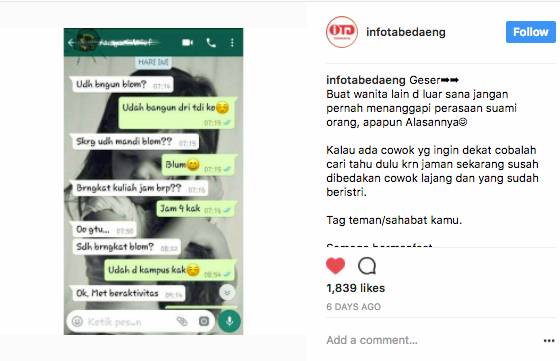 Si Pria Ajak Selingkuh, Jawaban Si Mahasiswi Bikin Tobat