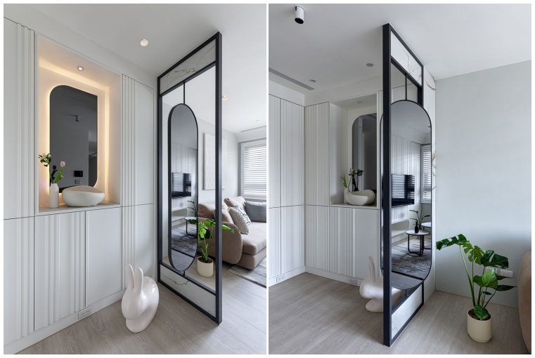 玄關空間；屏風；日式風；現代風；北歐風；穿堂煞