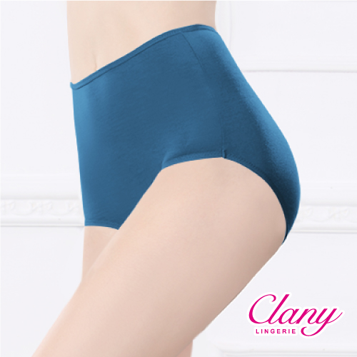 【可蘭霓Clany】天然健康絲蛋白M-Q(2XL)高腰褲 (閃耀藍 2159-53)