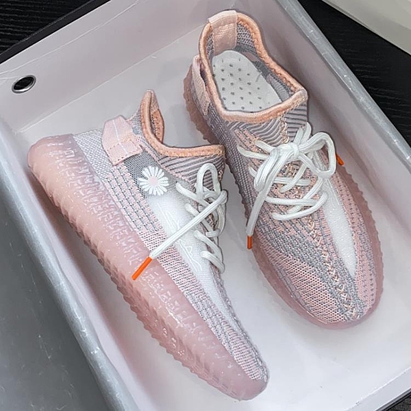 爆款椰子鞋夏天運動鞋休閒鞋夏季網鞋女小雛菊跑步透氣網面小白鞋