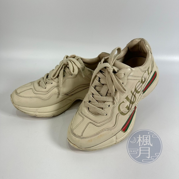 BRAND楓月 GUCCI 528892 LOGO字樣球鞋 #35 運動鞋 休閒斜 搭配 精品配件