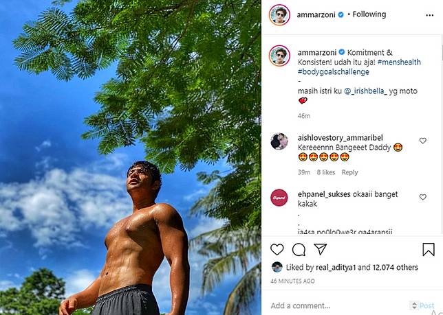 Ammar Zoni Seksi Pamer Abs Buat Fans Histeris Wowkeren Media Line Today