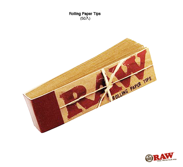 RAW Rolling Paper Tips 濾嘴捲紙(50入)