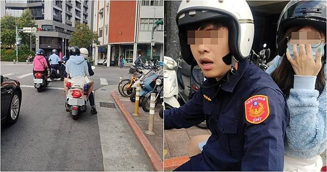 騎警車載妹嗆路人「看什麼看」　女方被起底...嘎嘎前女友