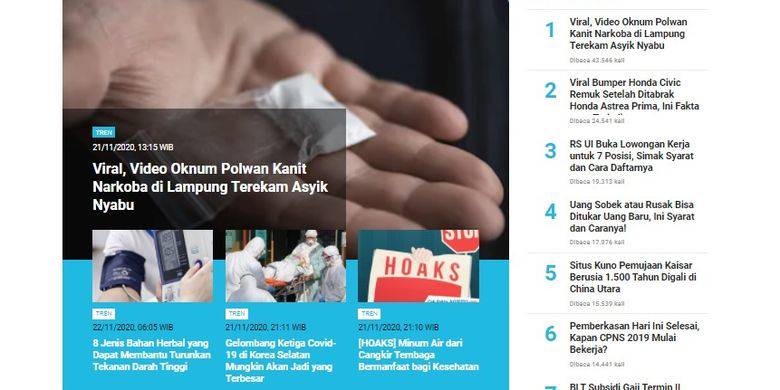 Populer Tren Video Viral Oknum Polwan Asyik Nyabu Informasi Lowongan Kerja Di Rs Ui Kompas Com Line Today