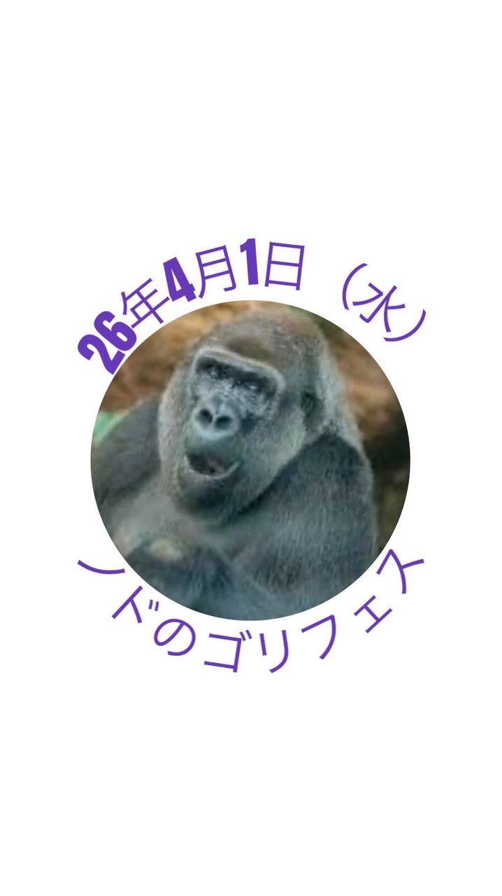 26年4月1(水)ノドのゴリフェス