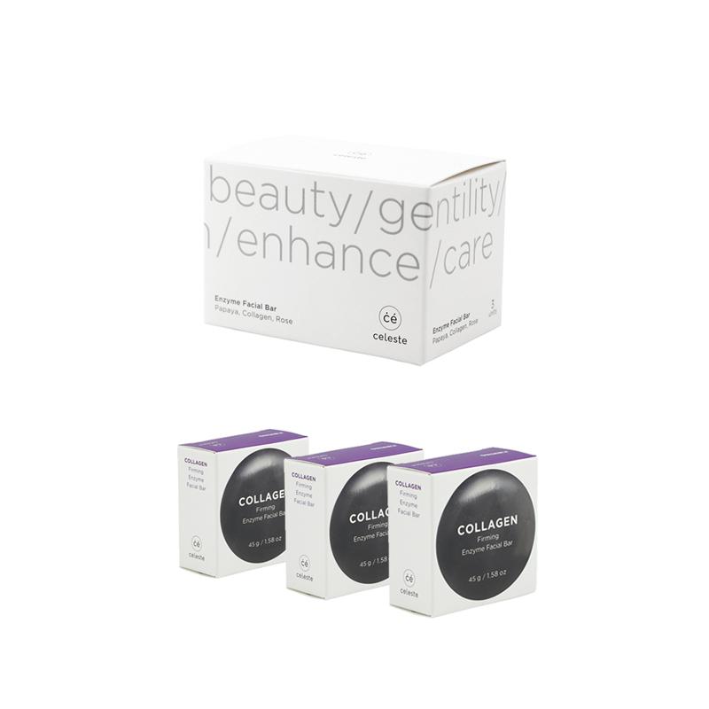 產品特色 美國 Celeste｜天然酵素洗臉皂 美國募資平台『 Kickstarter 』熱銷好評 膠原蛋白適合敏感性肌膚使用 四大功能一次到位：清潔、卸妝、去角質、淨白 早晚使用，可使用 45 -