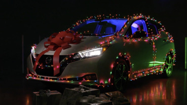 迎接聖誕 Nissan Leaf 電動車也會以「叮噹」聲默默從你身旁飄出（是警告音啦！）
